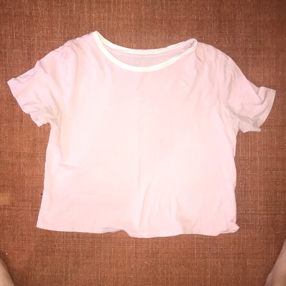 $3 baby pink crop top